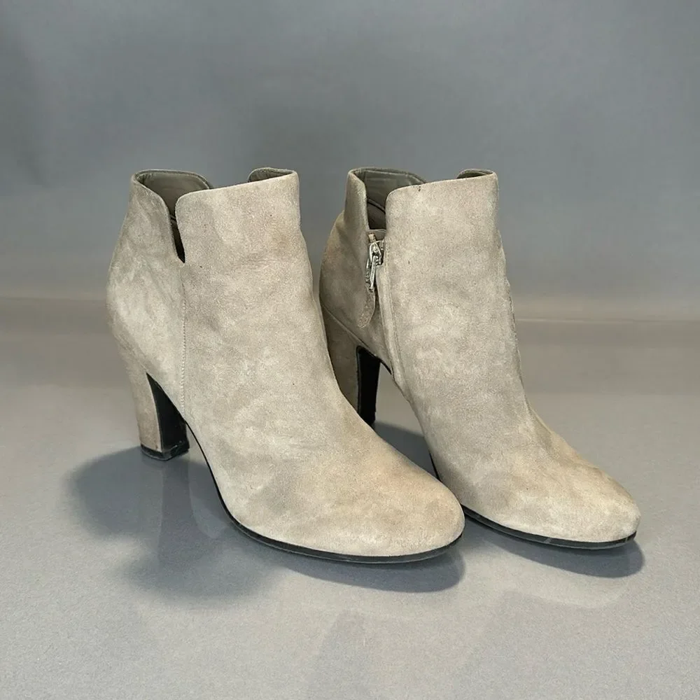 Sam Edelman Shelby • suede ankle booties • size 7.5 • like new • 3”heel (A-1505)